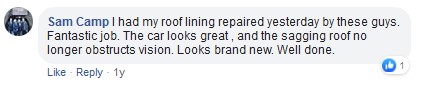 178 roof lining review