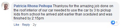 201 hoodlining repair review